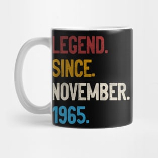 Legend Since November 1965 Tee 55th Birthday Gifts 55 Years Old Mug